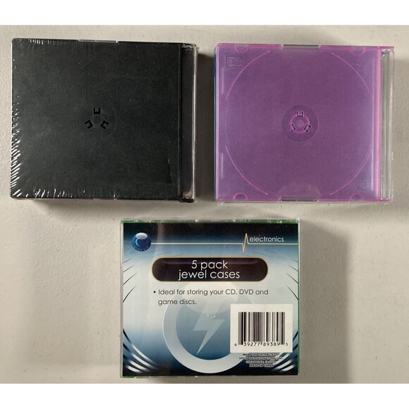 15 Slim Jewel Cases • NEW • CD DVD Gaming Disc Media Storage, Electronics - Picture 2 of 2